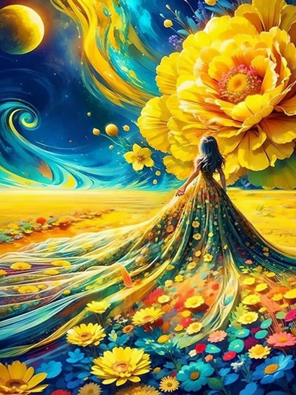 Floral Dreamscape Diamond Painting Kit